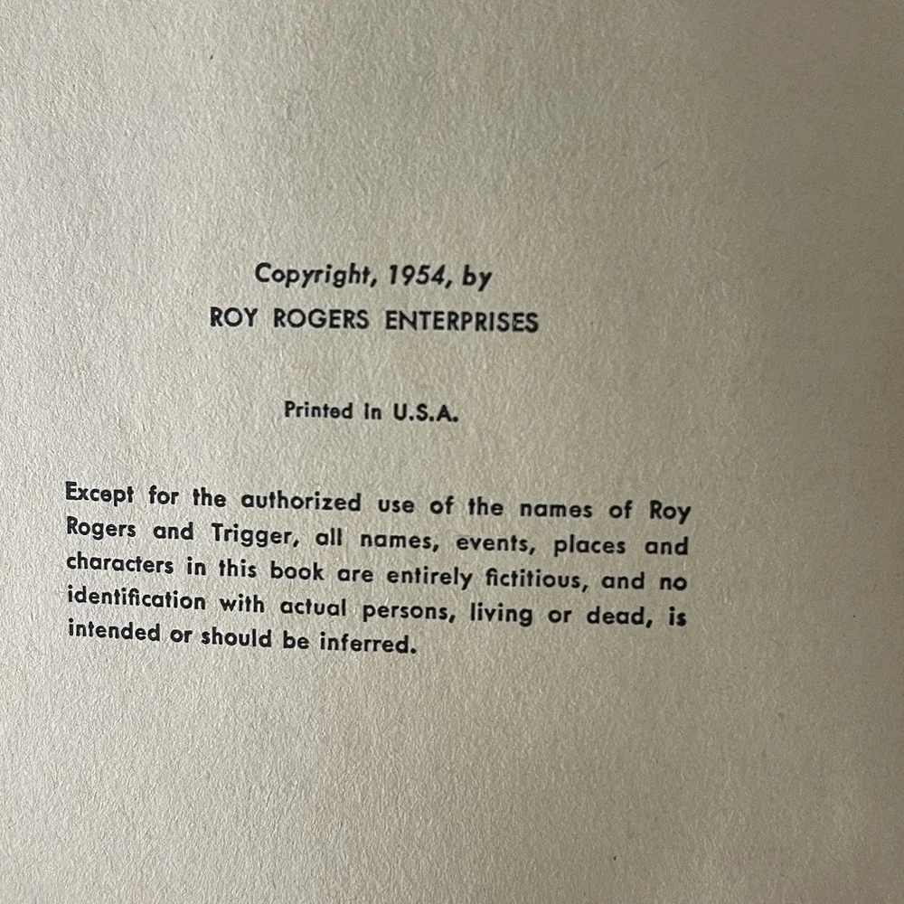 Vintage Roy Rogers The Enchanted Canyon Hardcover Book 1954 by Jim‎ Rivers - Picture 10 of 13